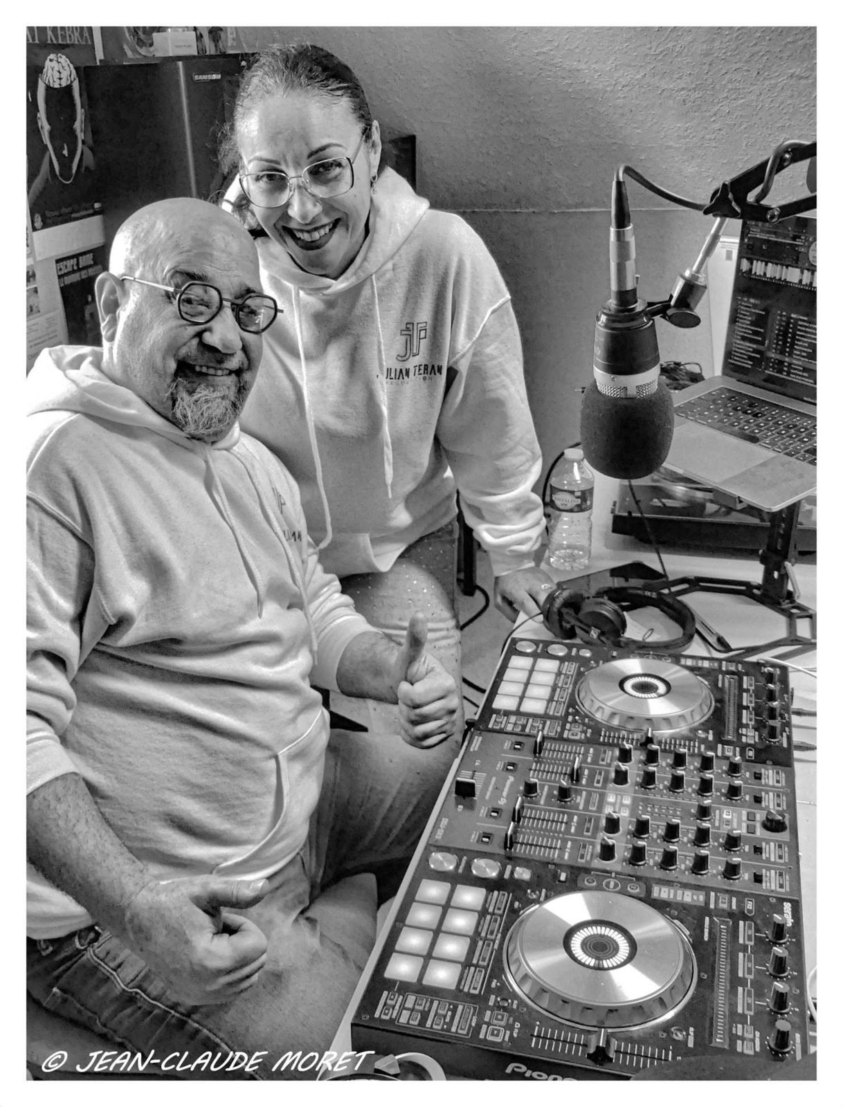 Julian et Salha en studio pour Latinorine