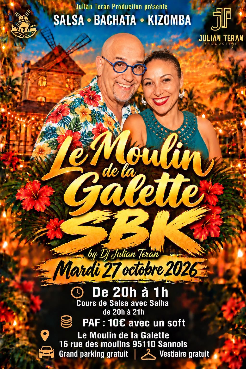Flyer Le Moulin de la Galette SBK, mardi 27 octobre 2026 à Sannois